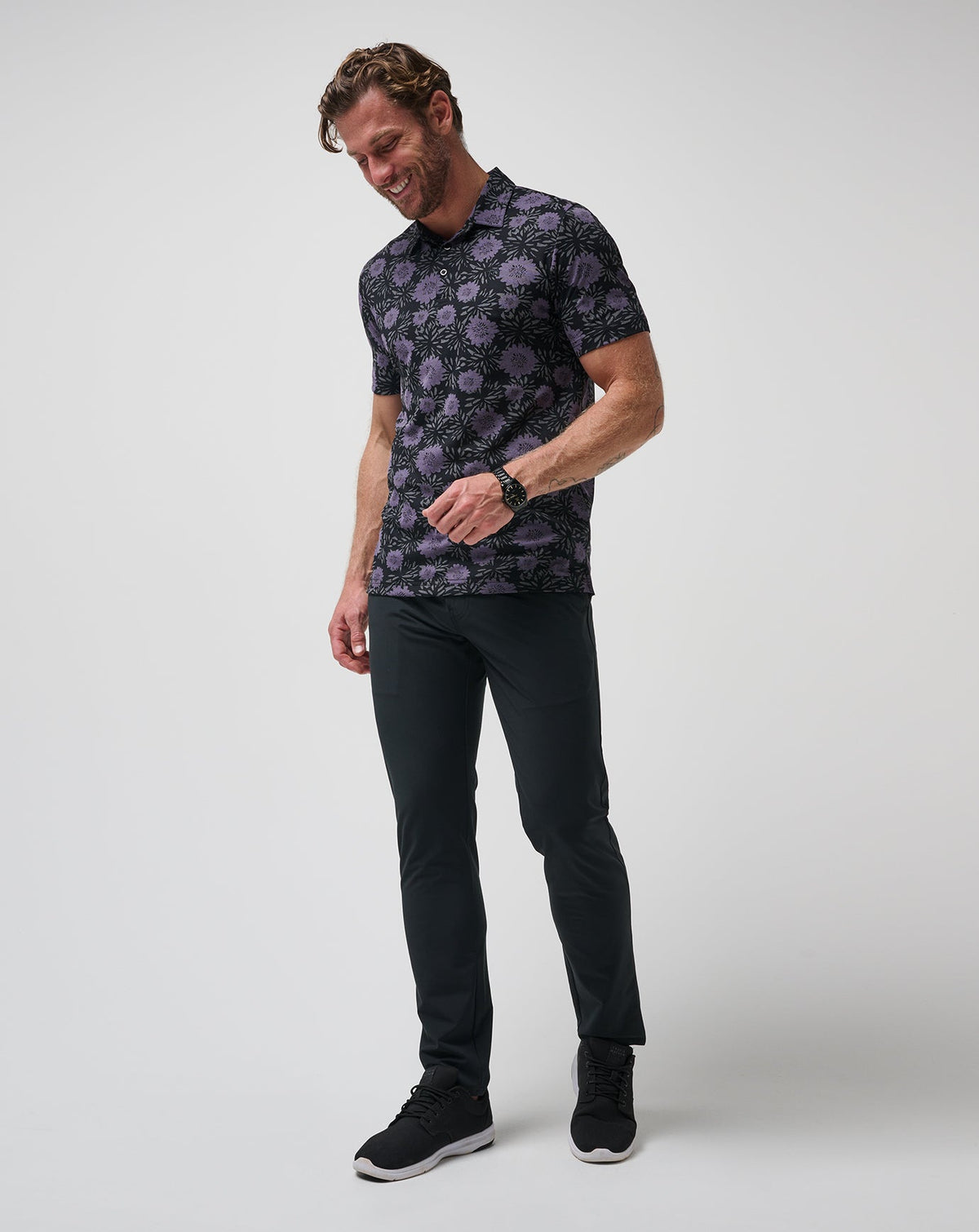 Not Happening Polo Black | Travis Mathew