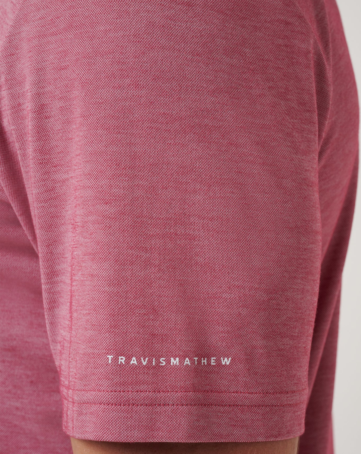 Cincinnati Reds Playoff Pitch Polo Heather Red | Travis Mathew