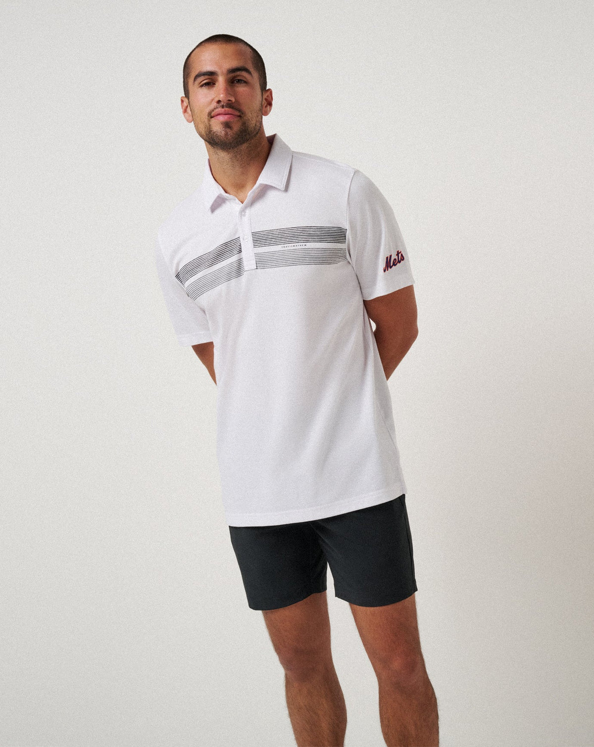 New York Mets Top Recruit Polo White | Travis Mathew