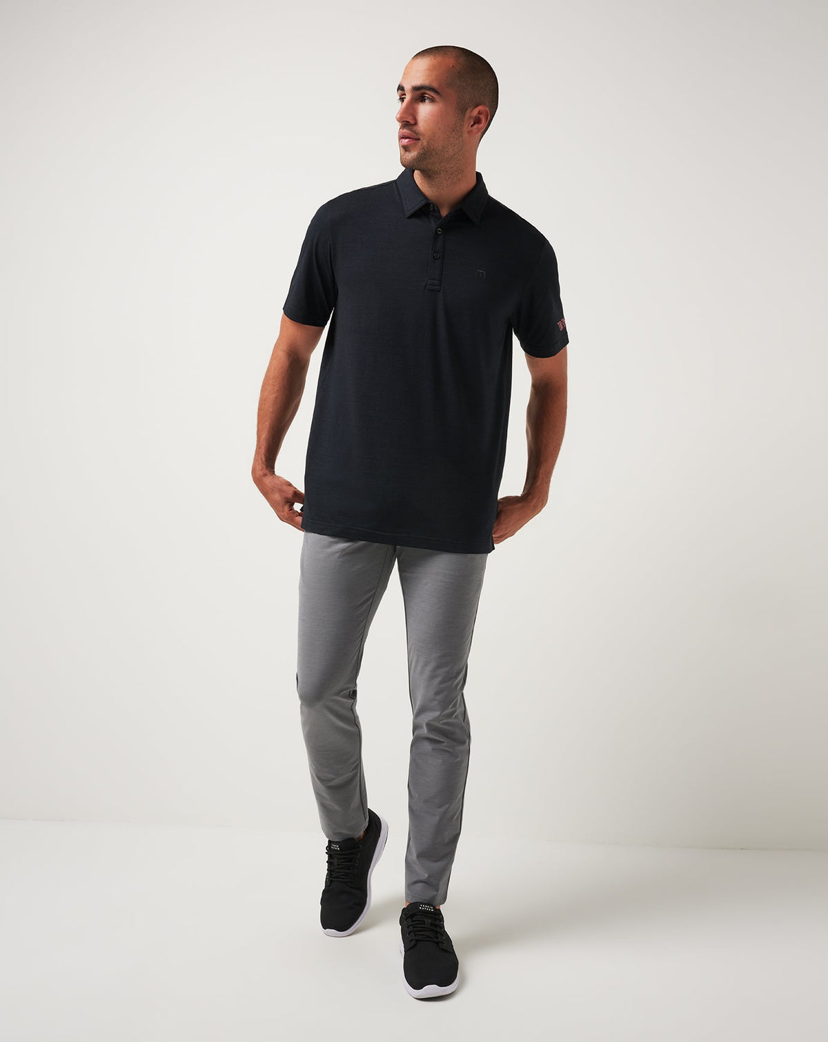 Arizona Diamondbacks The Heater Polo Black | Travis Mathew