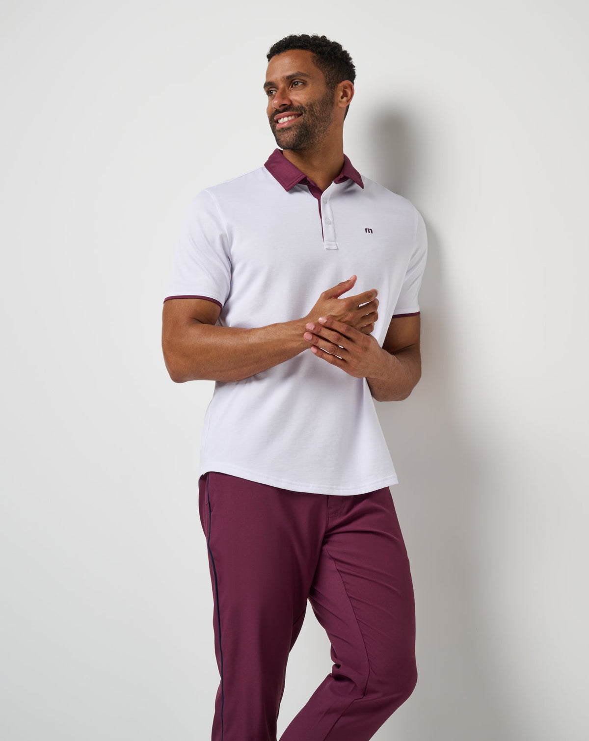 Home Game Polo White | Travis Mathew