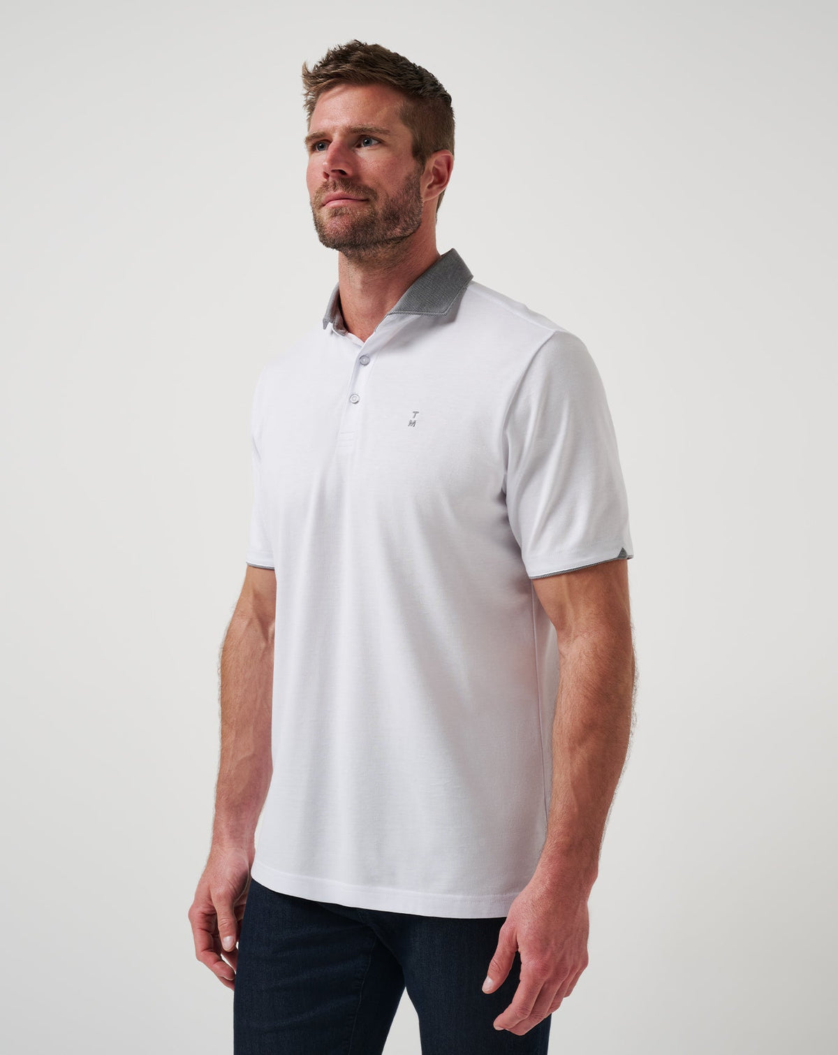 Reservation Number Polo White | Travis Mathew