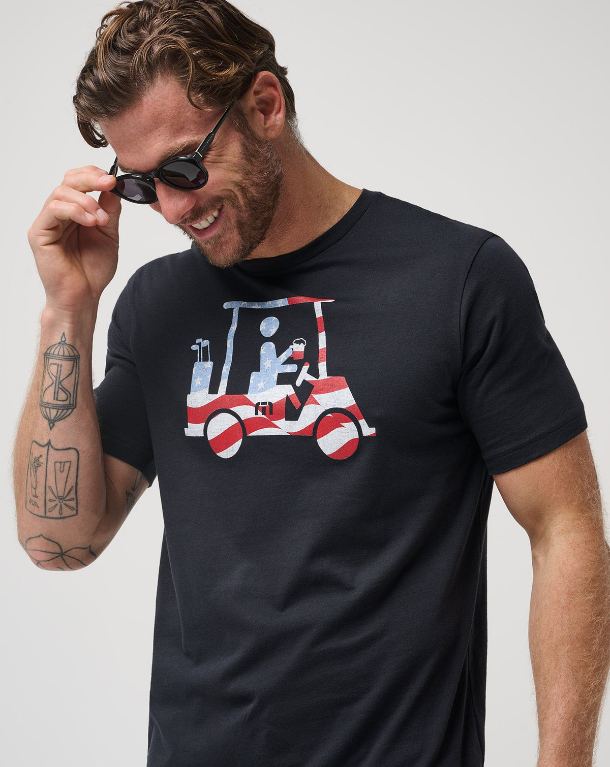 Five K Day Tee Black | Travis Mathew