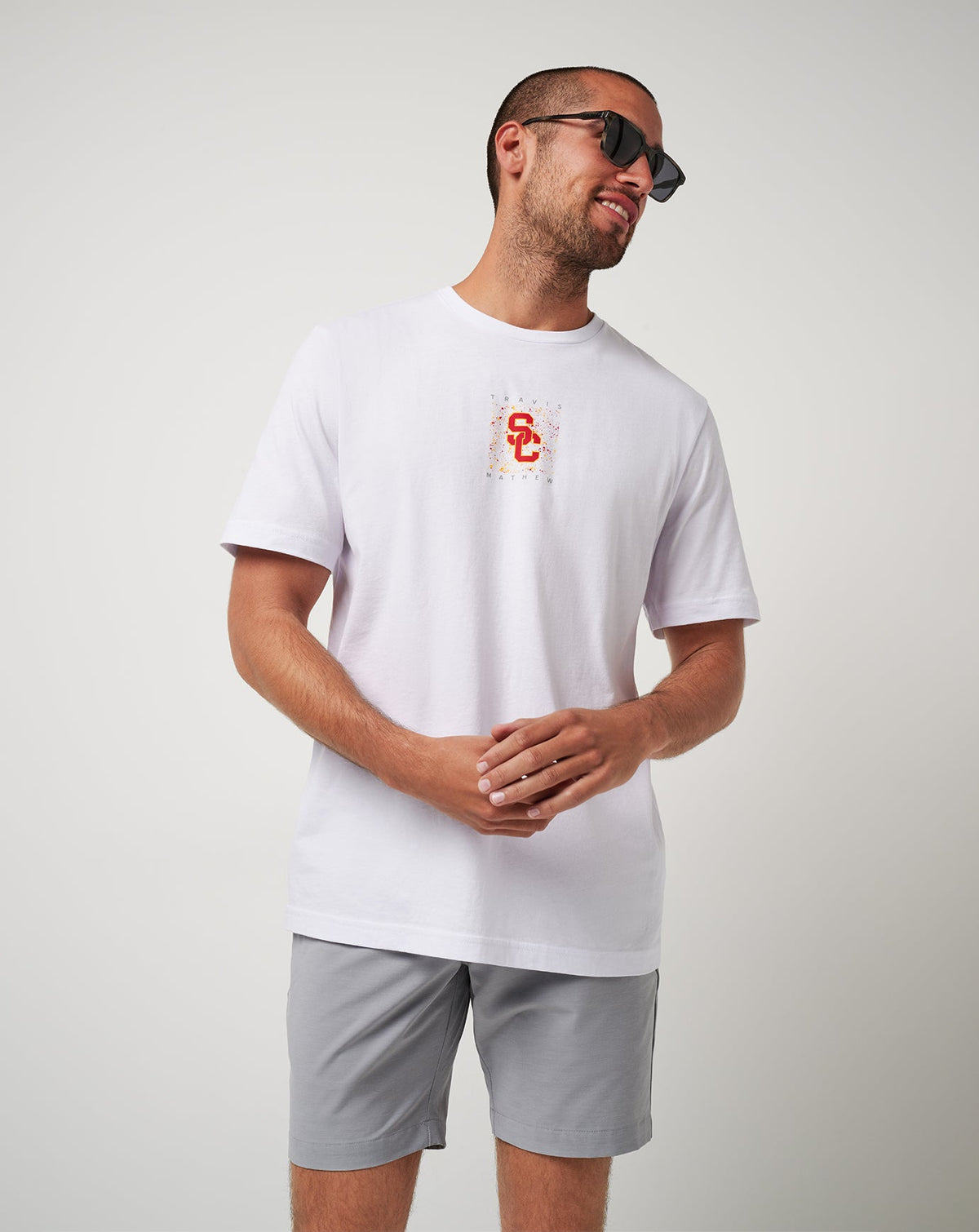 USC School Spirit Tee White | Travis Mathew