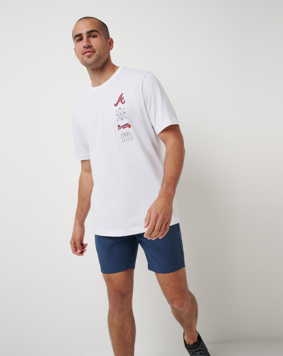 Atlanta Braves Sunset Slam 2.0 Tee White | Travis Mathew