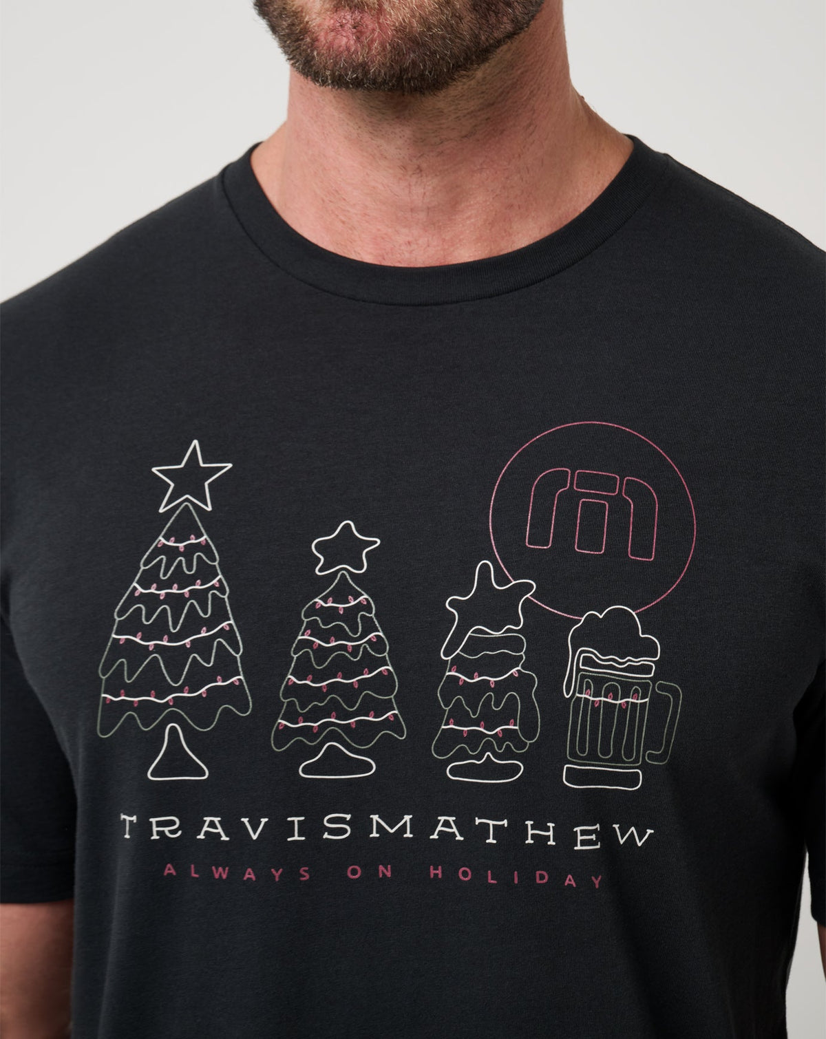 Season Of Giving Tee Black | Travis Mathew