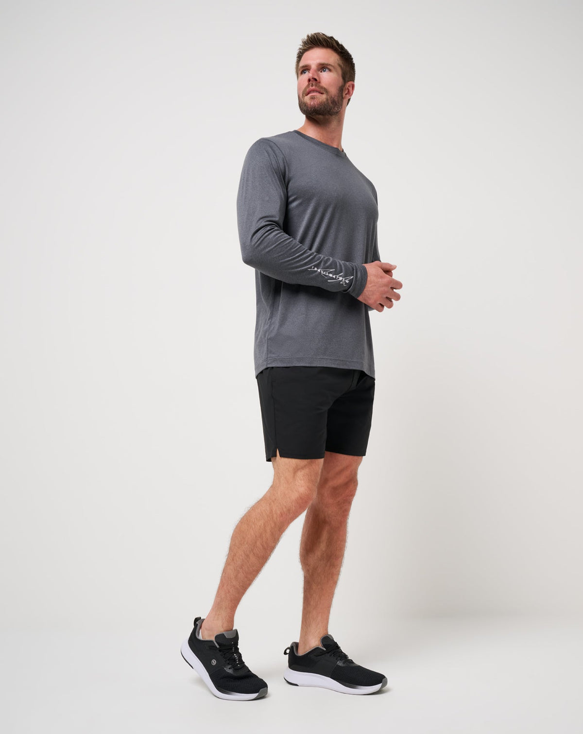 Court Control Tee Heather Dark Grey | Travis Mathew