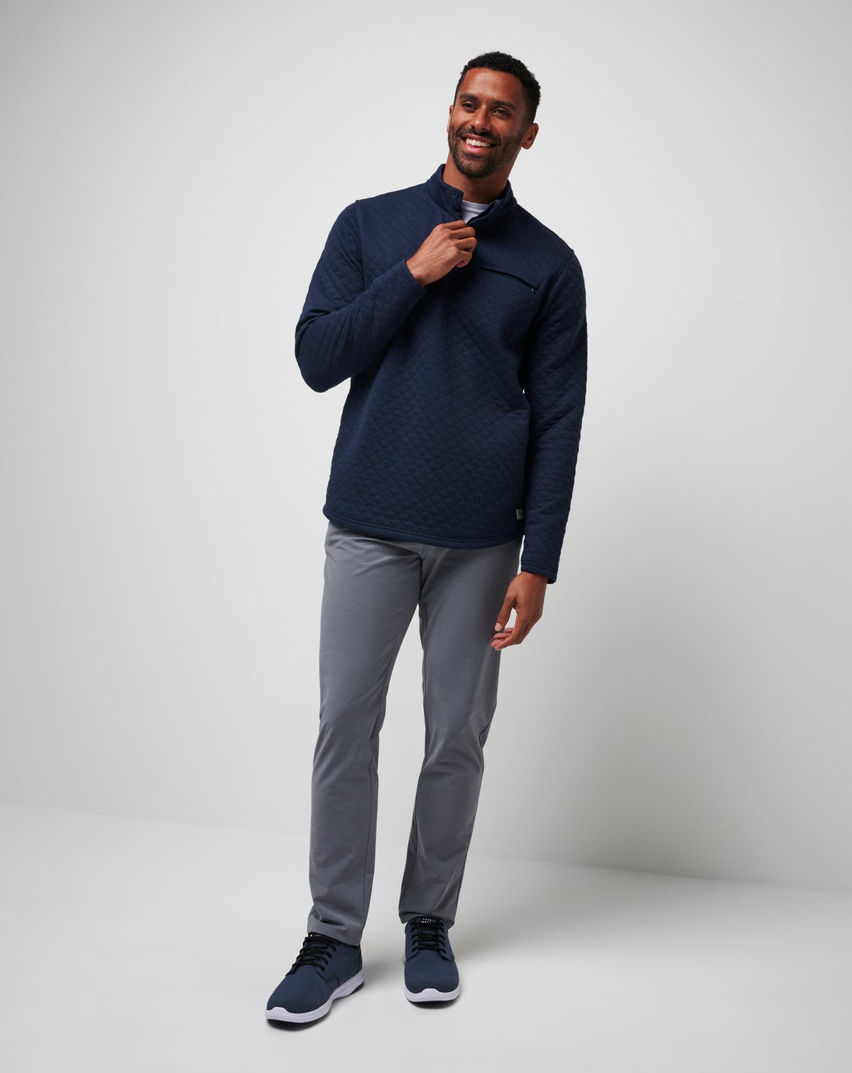Transatlantic Quarter Zip Total Eclipse | Travis Mathew