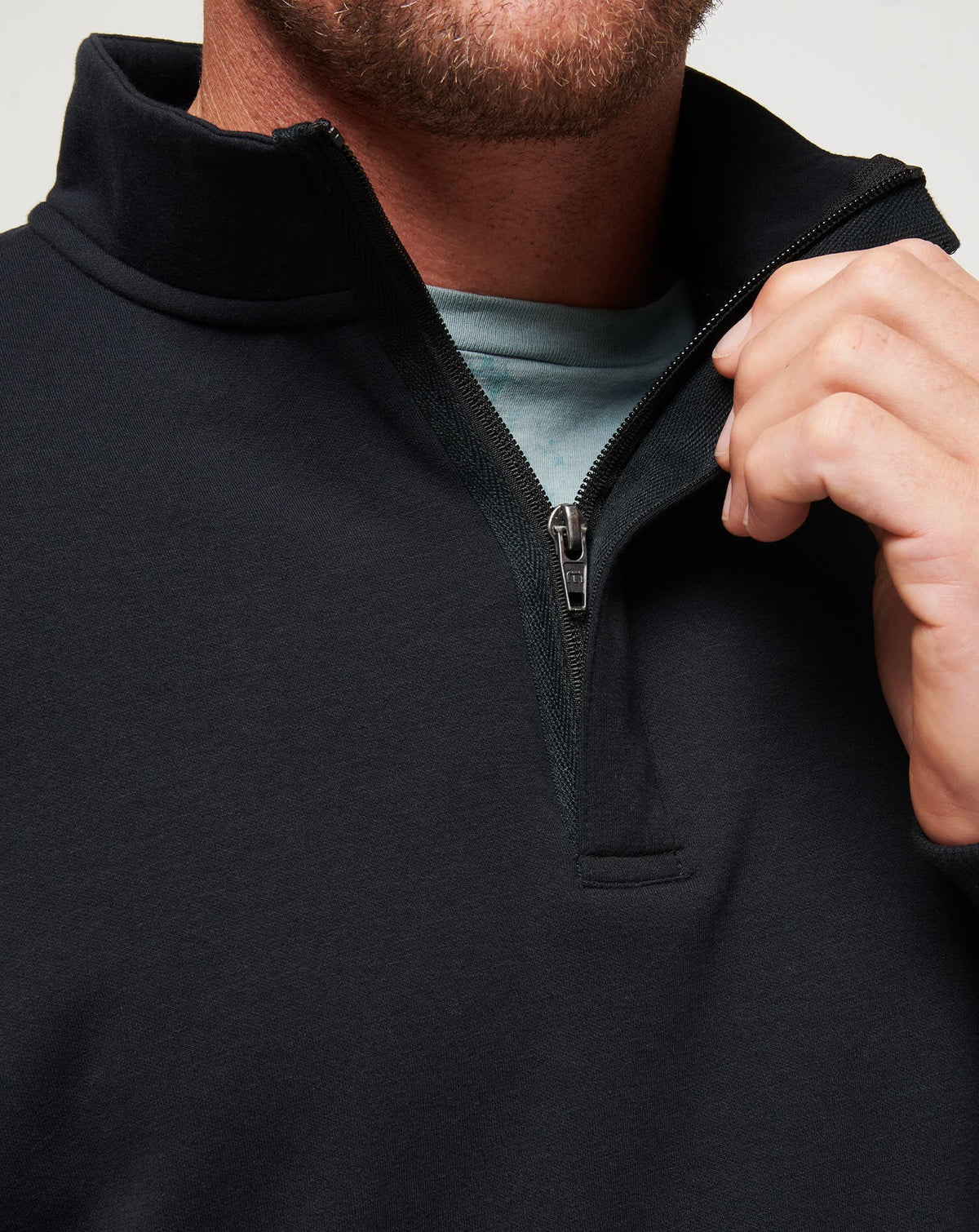 Cloud Quarter Zip 2.0 Black | Travis Mathew