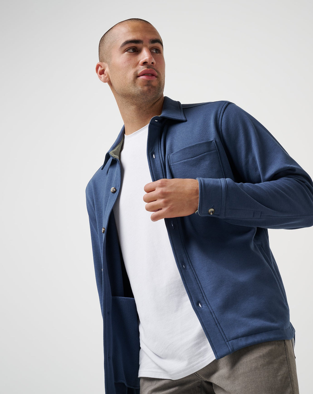 Cloud Shirt Jacket Mood Indigo | Travis Mathew