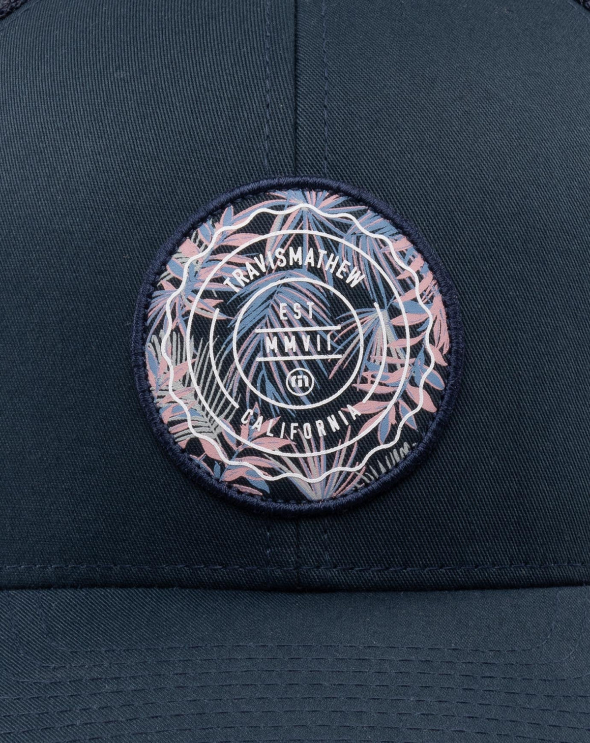 The Patch Floral Snapback Hat Blue Nights | Travis Mathew