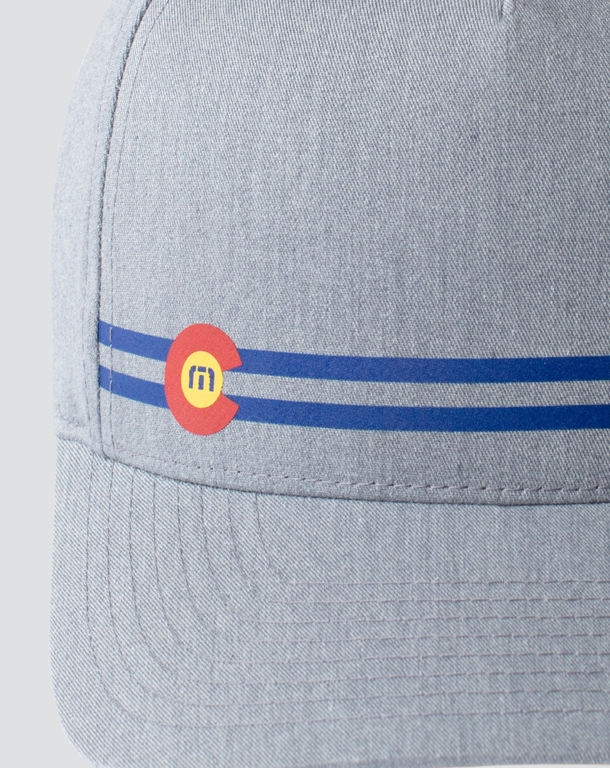 Side Cut Snapback Hat Heather Grey | Travis Mathew
