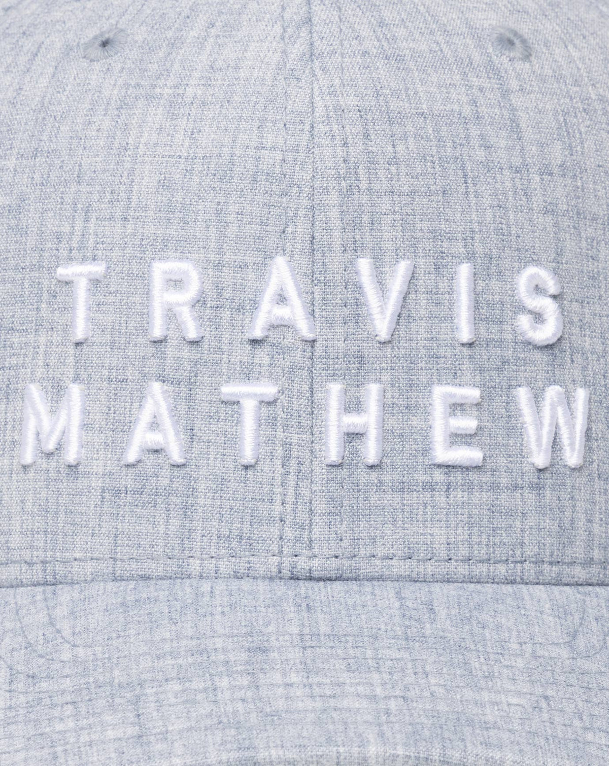 Rockdale Snapback Hat Heather Light Blue | Travis Mathew