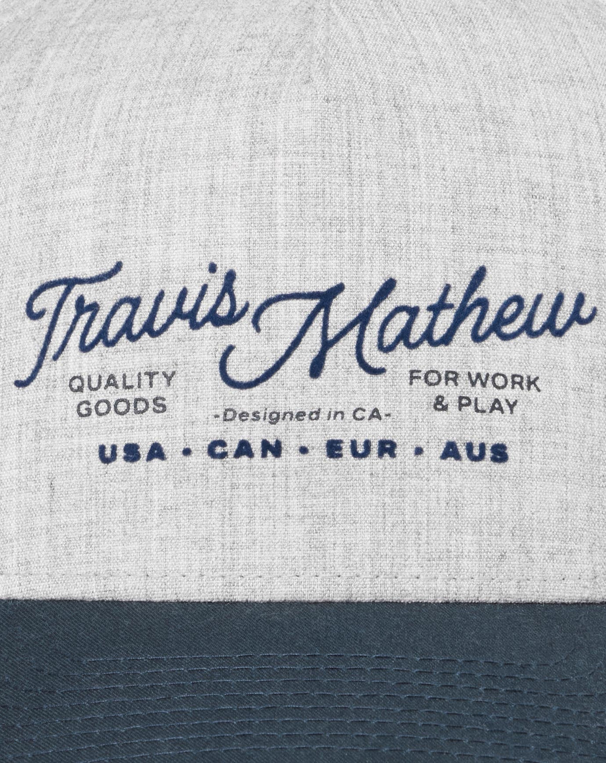 Perfect Plan Snapback Hat Heather Grey | Travis Mathew