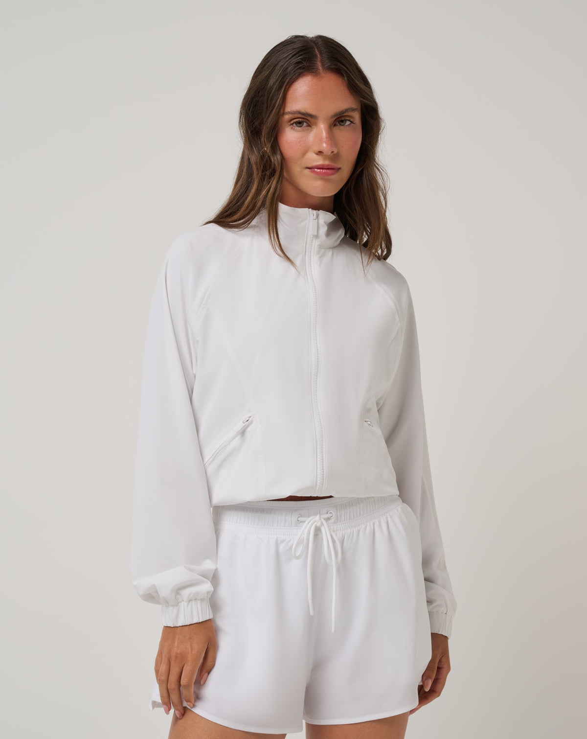 BreezeBlend Travel Day Jacket White | Travis Mathew