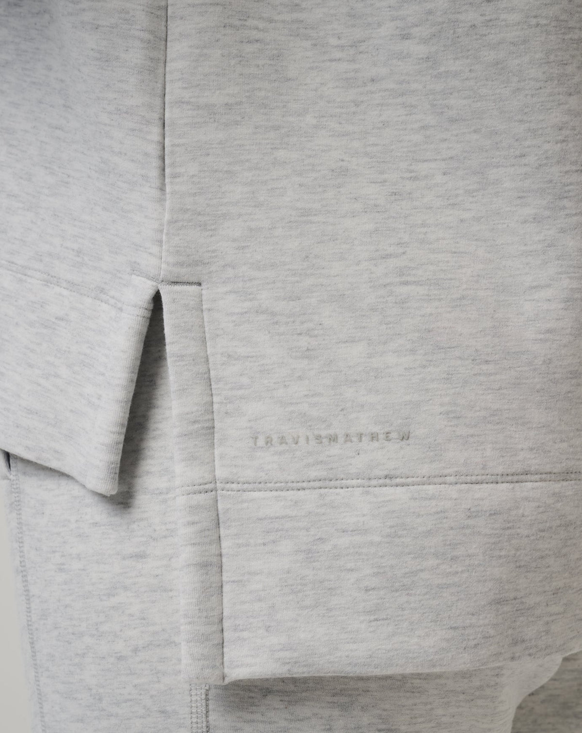 Skyloft Soft Crew Heather Light Grey | Travis Mathew