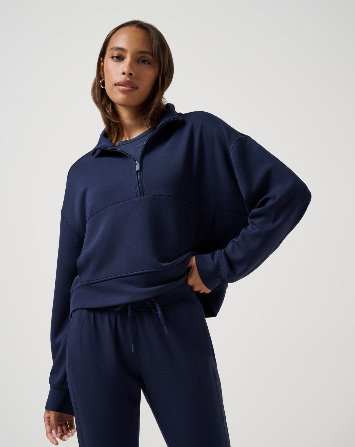 Skyloft Soft Half Zip 2.0 Navy Blazer | Travis Mathew