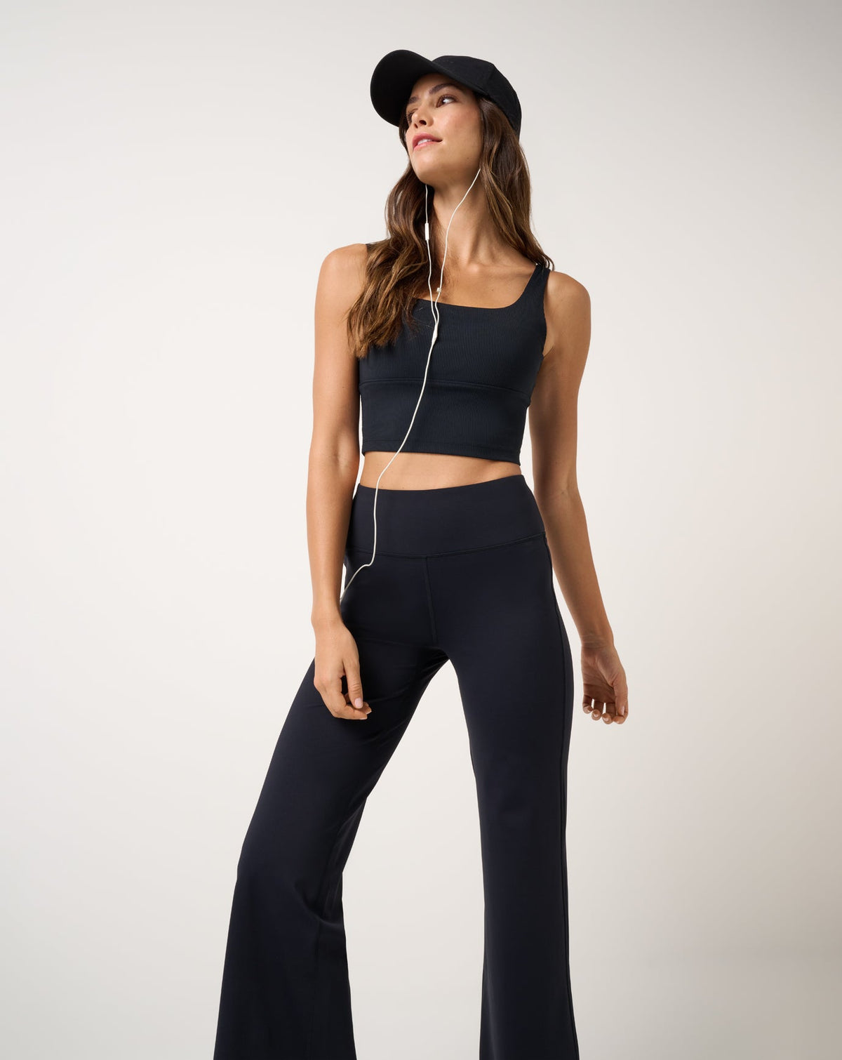 Moveknit Rib Sport Top Black | Travis Mathew