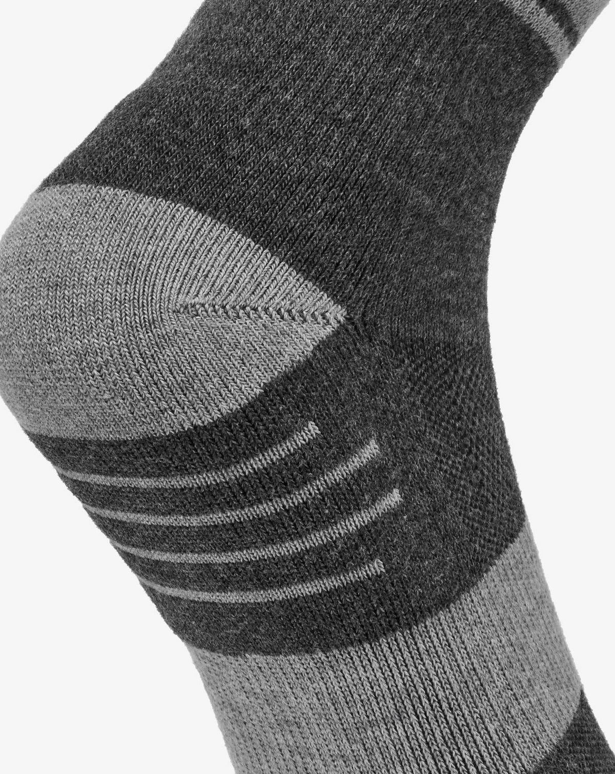 Baja 2.0 Crew Sock Heather Grey Pinstripe | Travis Mathew
