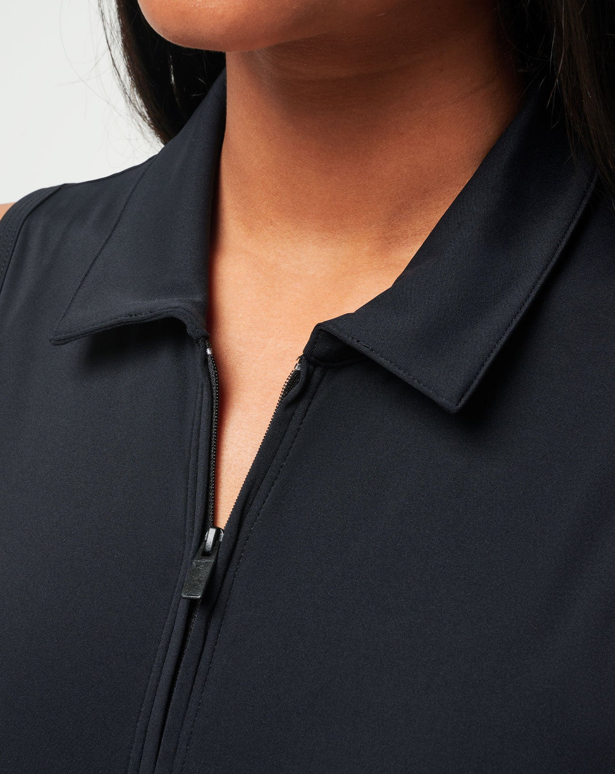 Moveknit Sleeveless Polo Dress Black | Travis Mathew