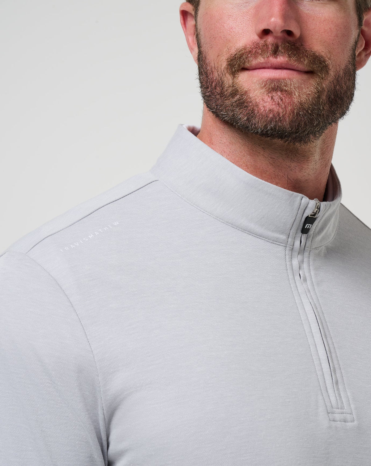 Alabama Time To Tailgate Quarter Zip Heather Grey | Travis Mathew