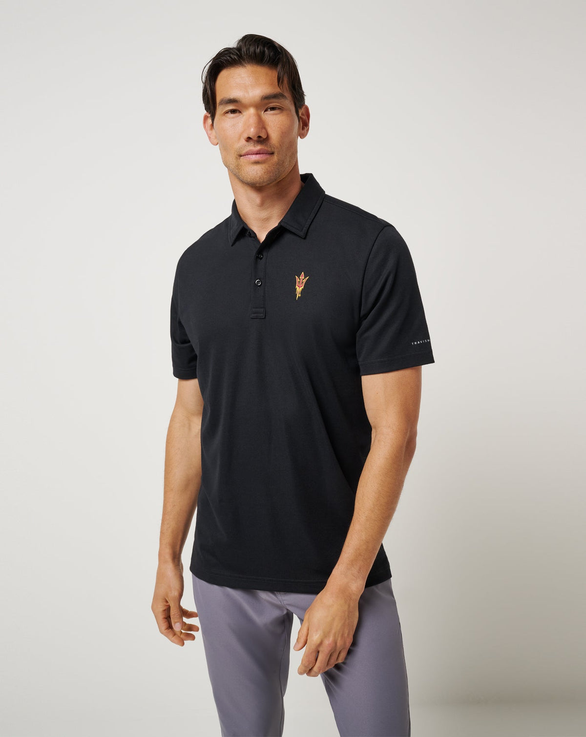 ASU School Pride Polo Black | Travis Mathew