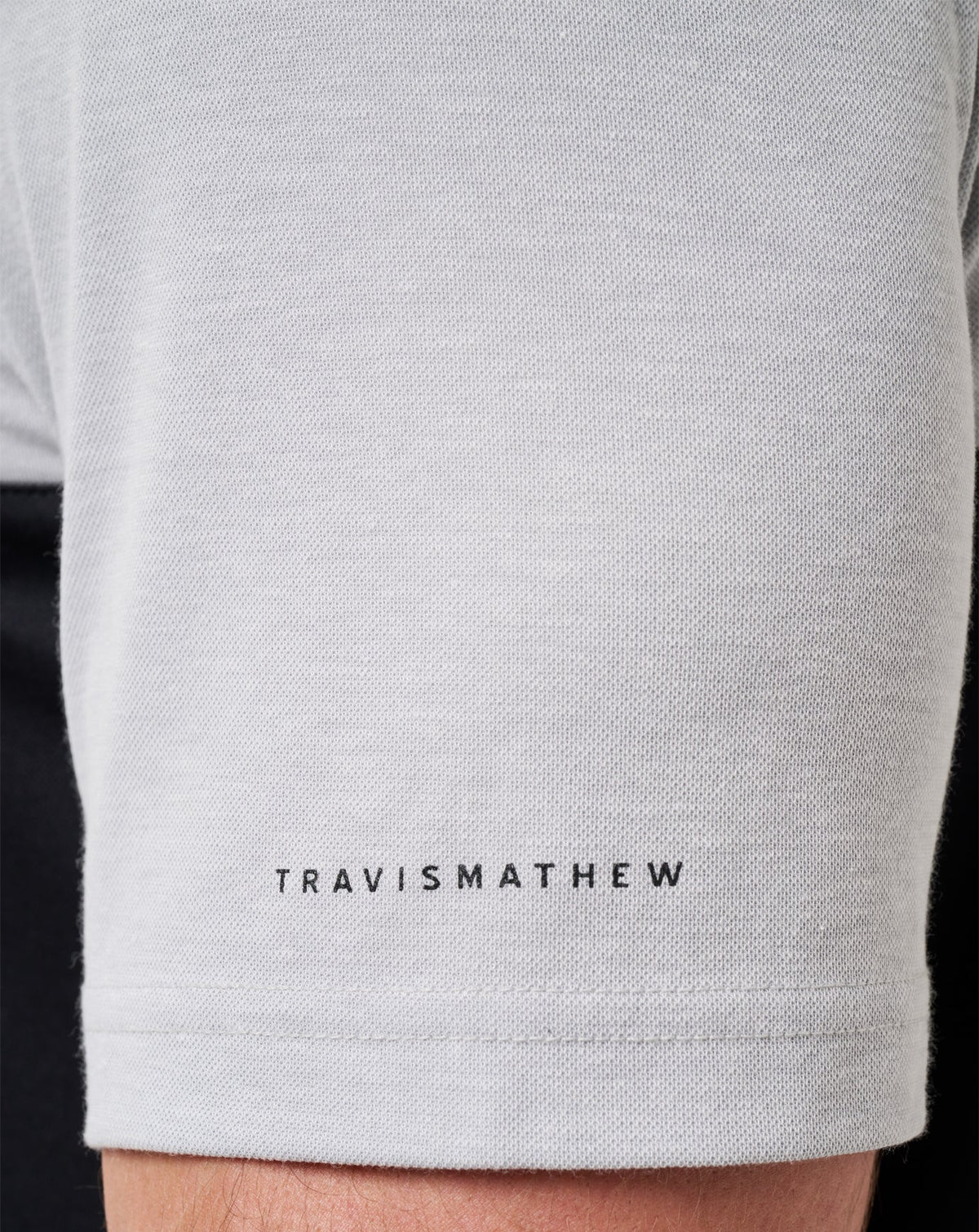 ASU Drop Back Polo Heather Grey/Black | Travis Mathew