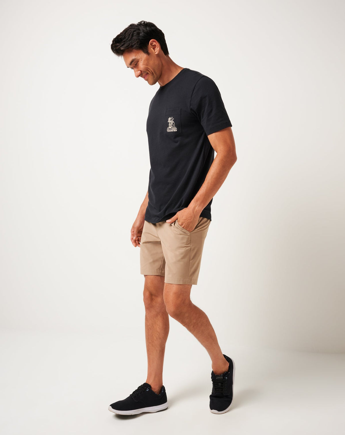 Lost Cave Pocket Tee Black | Travis Mathew