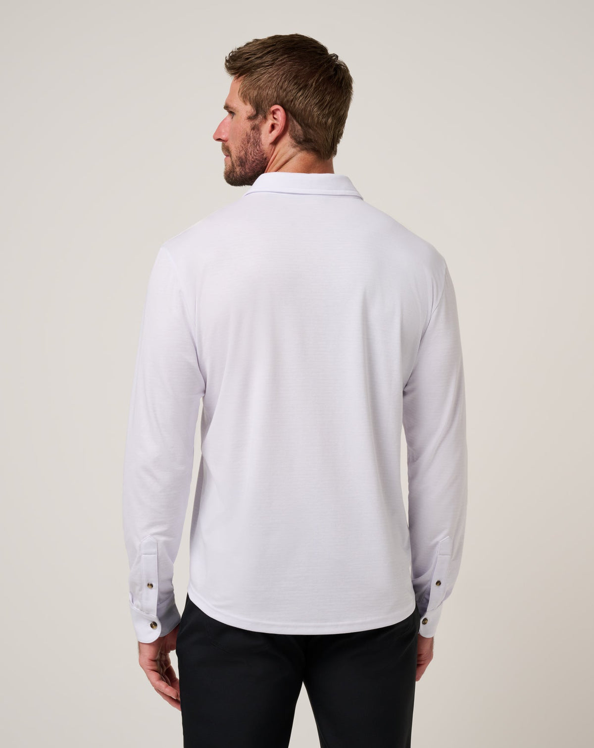 The Zinna 2.0 Long Sleeve Polo White | Travis Mathew