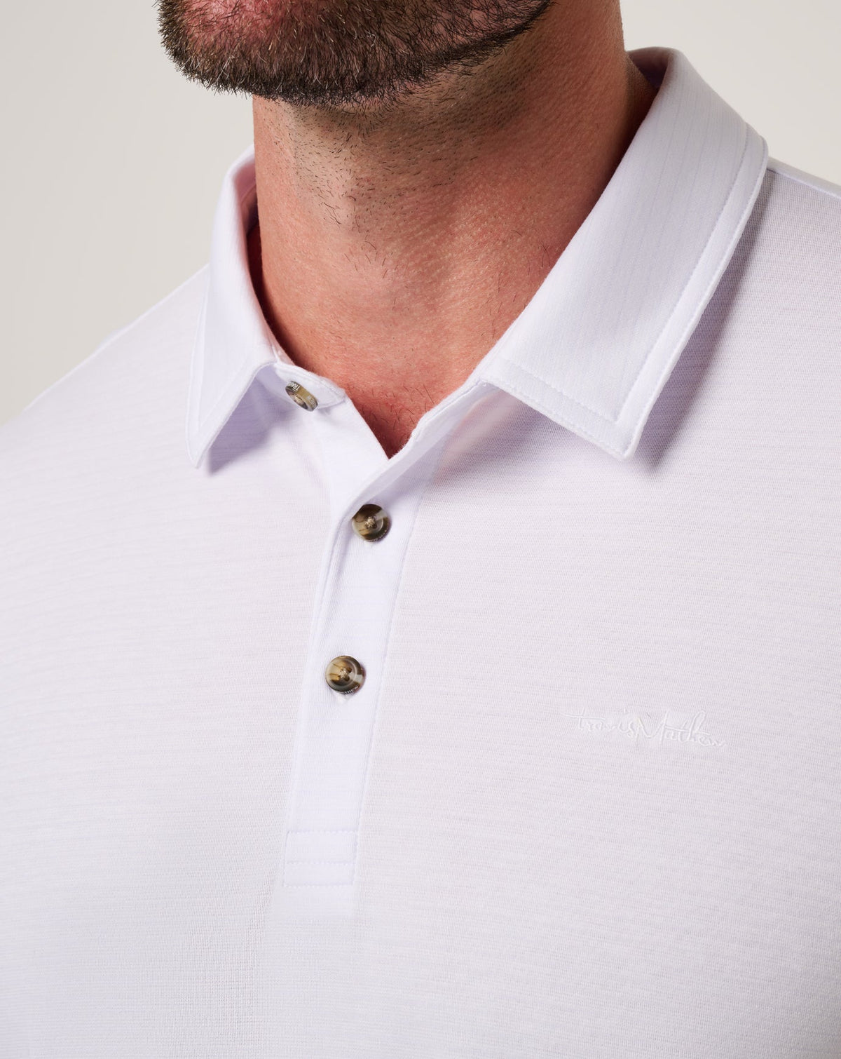 The Zinna 2.0 Long Sleeve Polo White | Travis Mathew