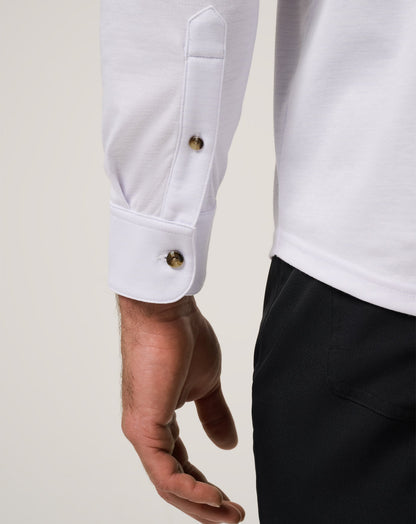The Zinna 2.0 Long Sleeve Polo White | Travis Mathew