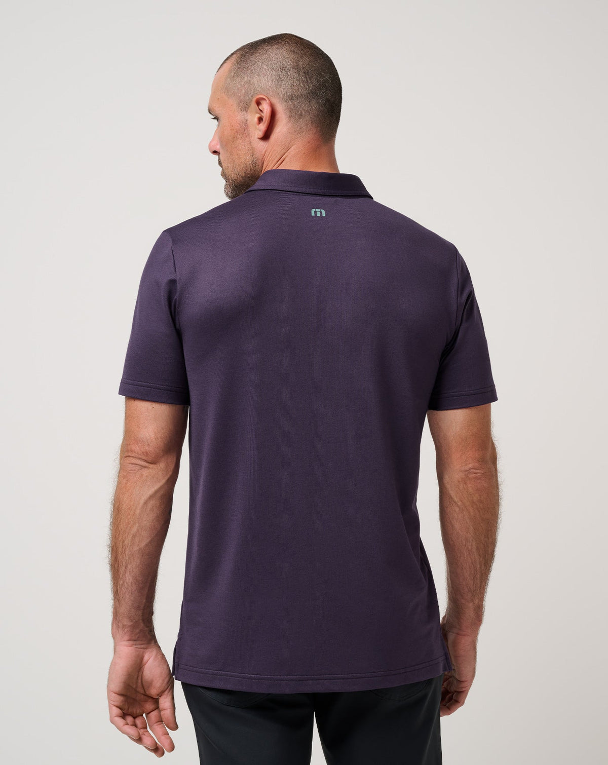Featherweight Chest Stripe Polo Purple Velvet | Travis Mathew