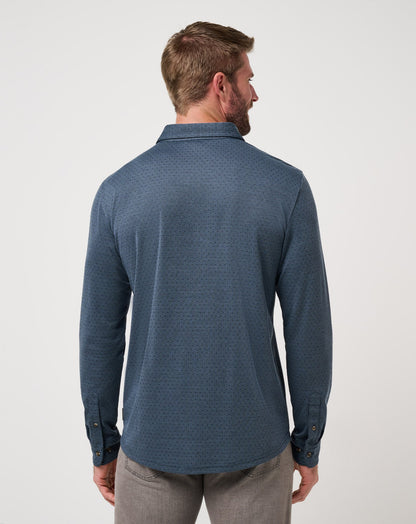 Handsome Town Long Sleeve Polo Navy | Travis Mathew