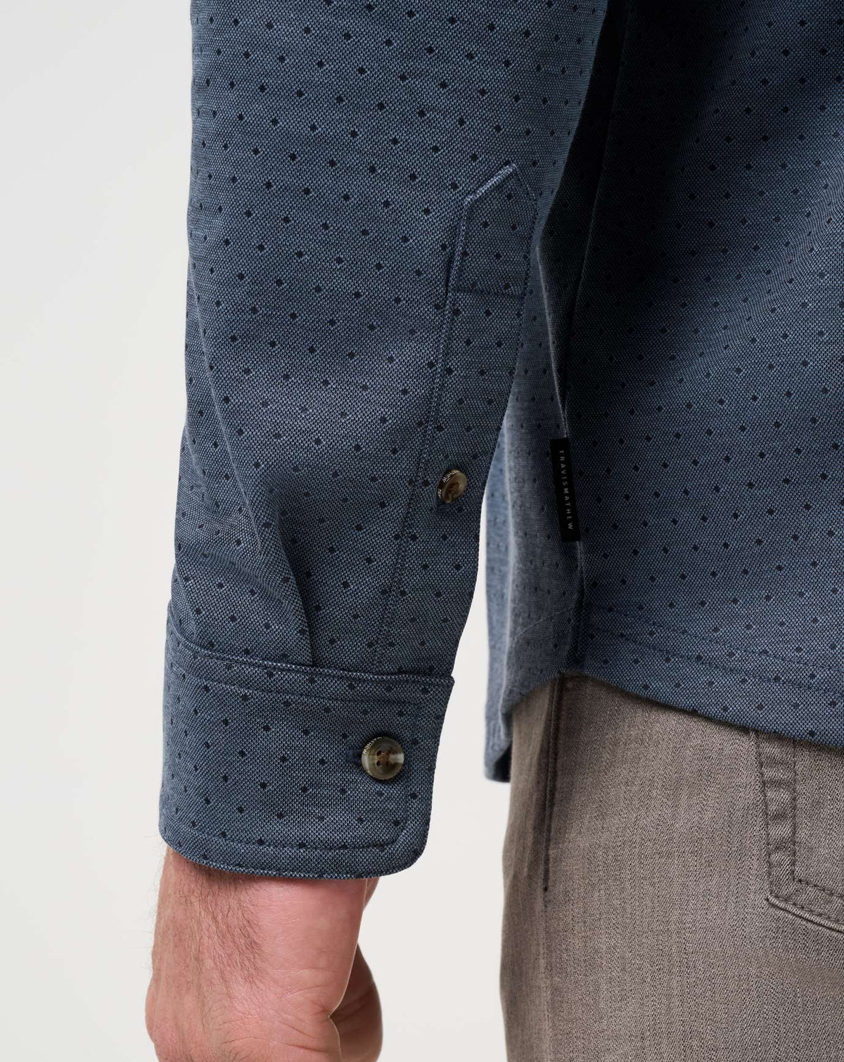 Handsome Town Long Sleeve Polo Navy | Travis Mathew