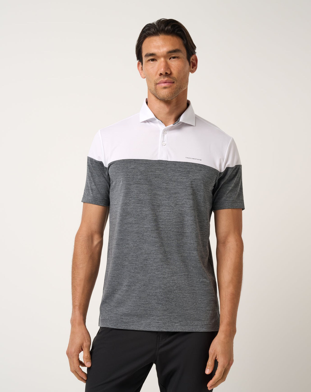 Heater Pro Color Block Polo White | Travis Mathew