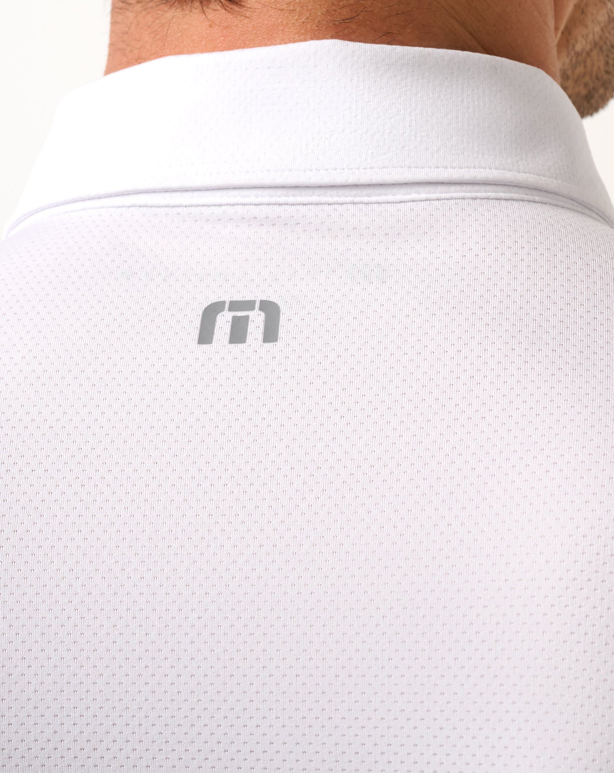 Heater Pro Color Block Polo White | Travis Mathew