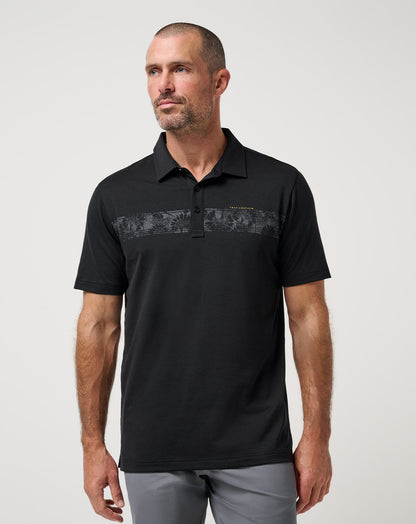 Performance Jersey Flight Polo Black | Travis Mathew
