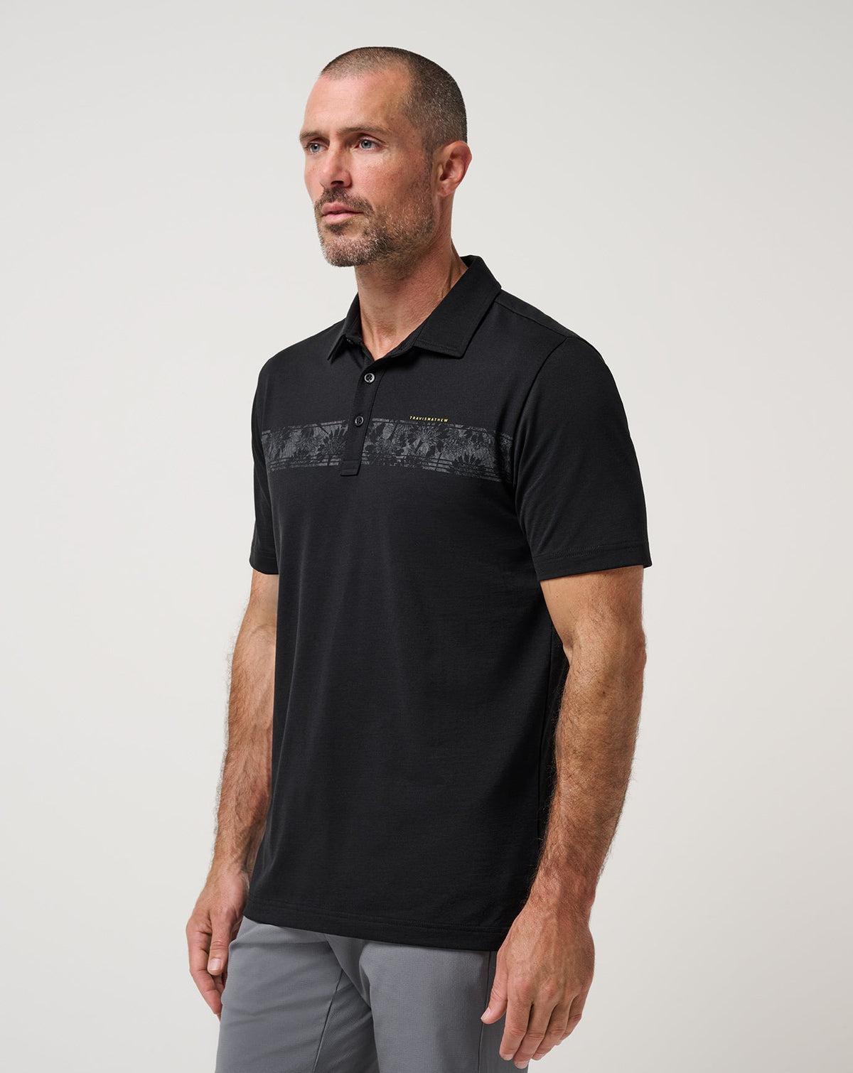 Performance Jersey Flight Polo Black | Travis Mathew