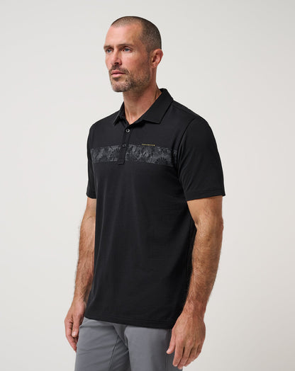 Performance Jersey Flight Polo Black | Travis Mathew