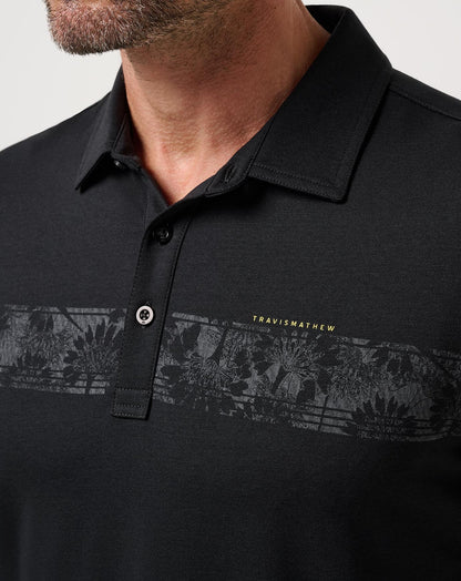 Performance Jersey Flight Polo Black | Travis Mathew