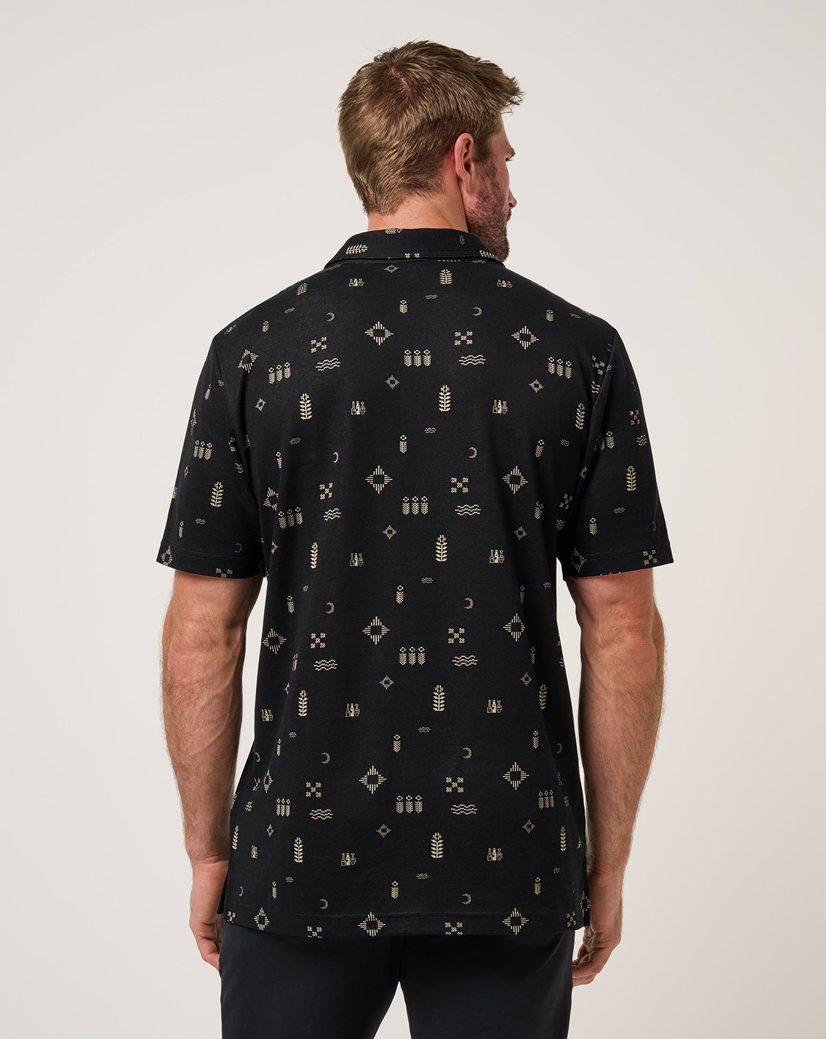 Weather Patterns Polo Black | Travis Mathew