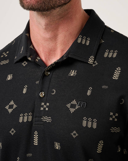 Weather Patterns Polo Black | Travis Mathew