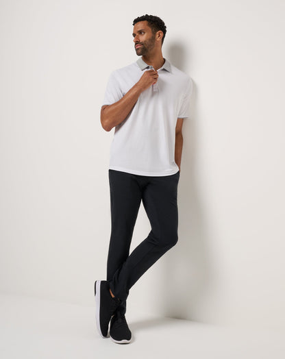 All Day Social Club Polo White | Travis Mathew