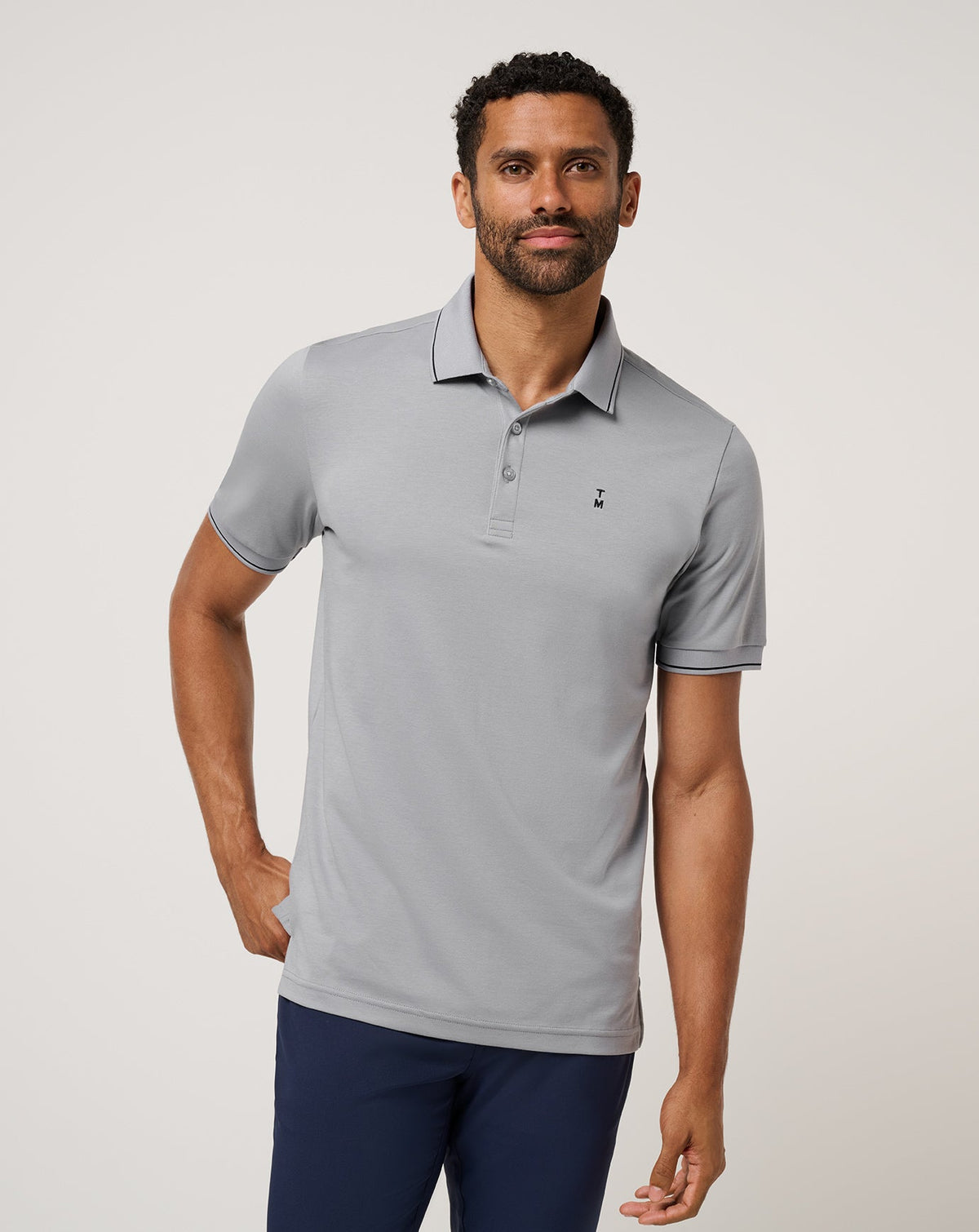 Happier Hour Polo Light Grey | Travis Mathew