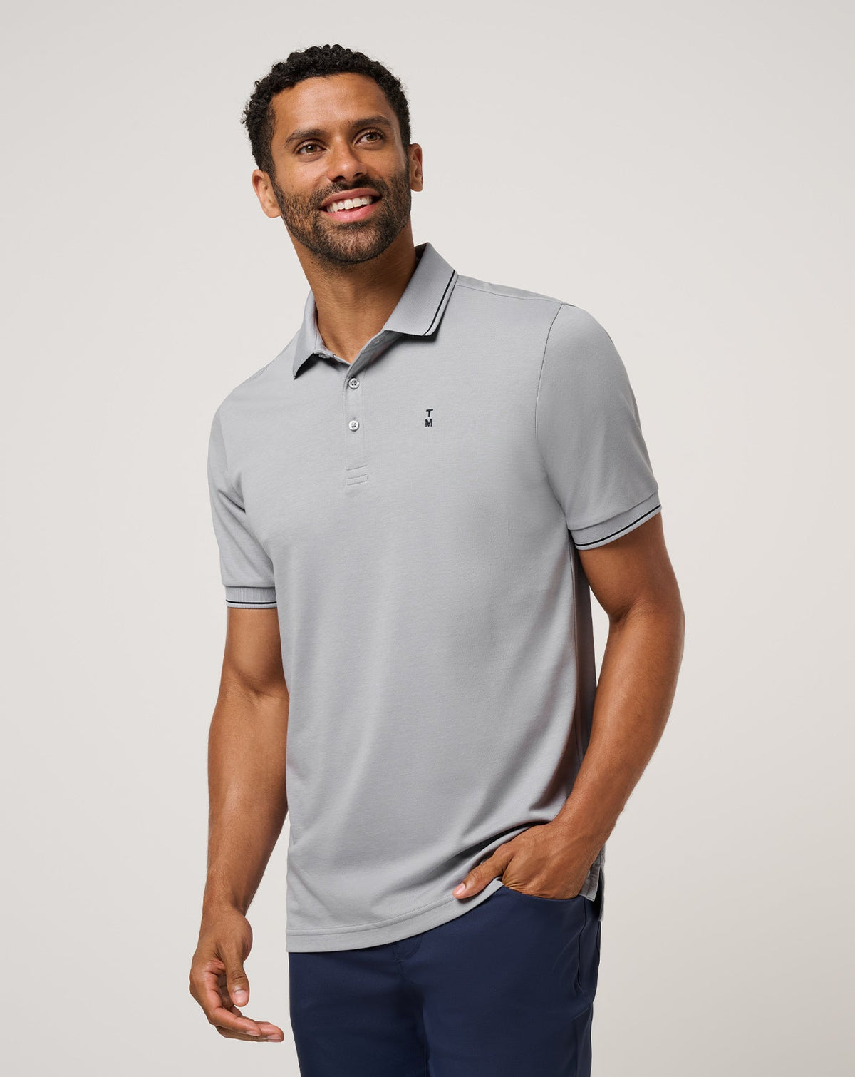 Happier Hour Polo Light Grey | Travis Mathew