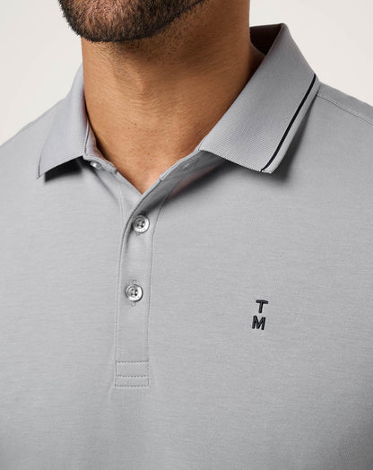 Happier Hour Polo Light Grey | Travis Mathew