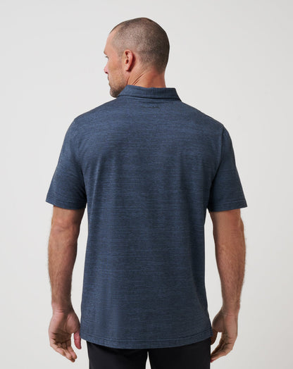 The Heater Polo Vintage Indigo/Black | Travis Mathew