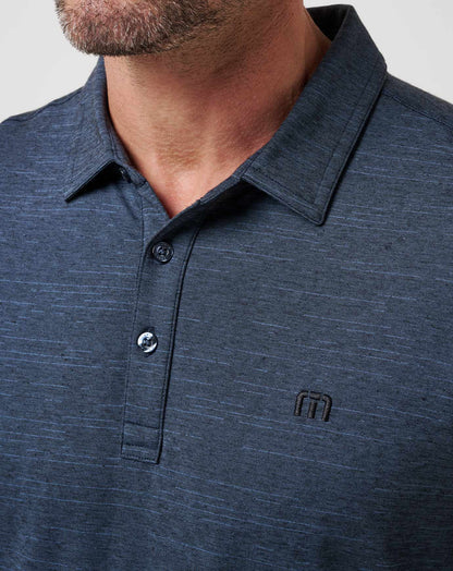 The Heater Polo Vintage Indigo/Black | Travis Mathew