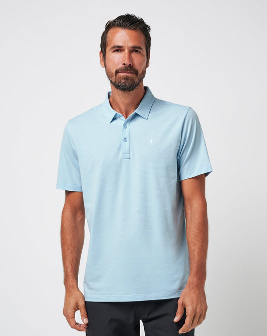 The Heater Polo Heather Dream Blue | Travis Mathew