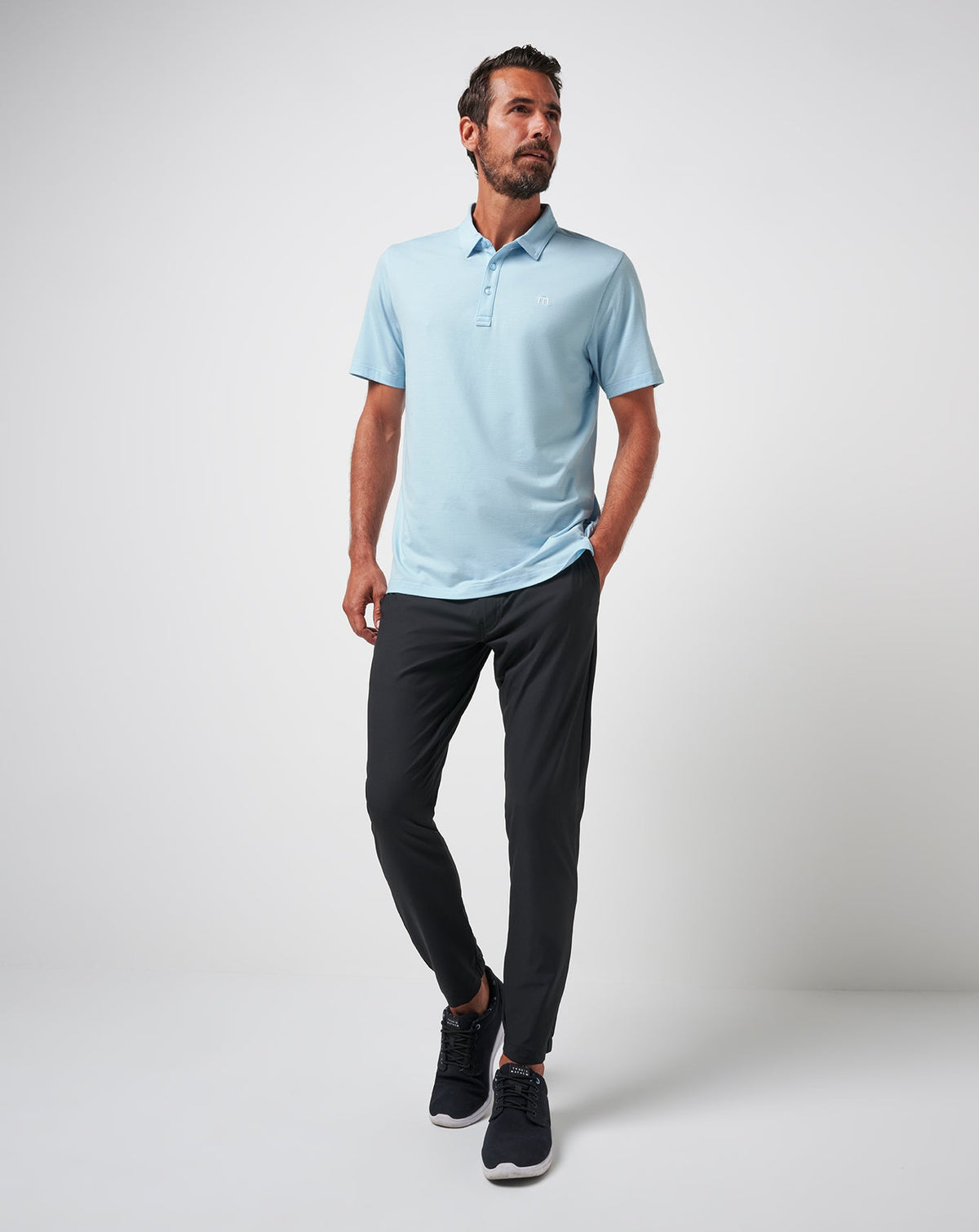 The Heater Polo Heather Dream Blue | Travis Mathew